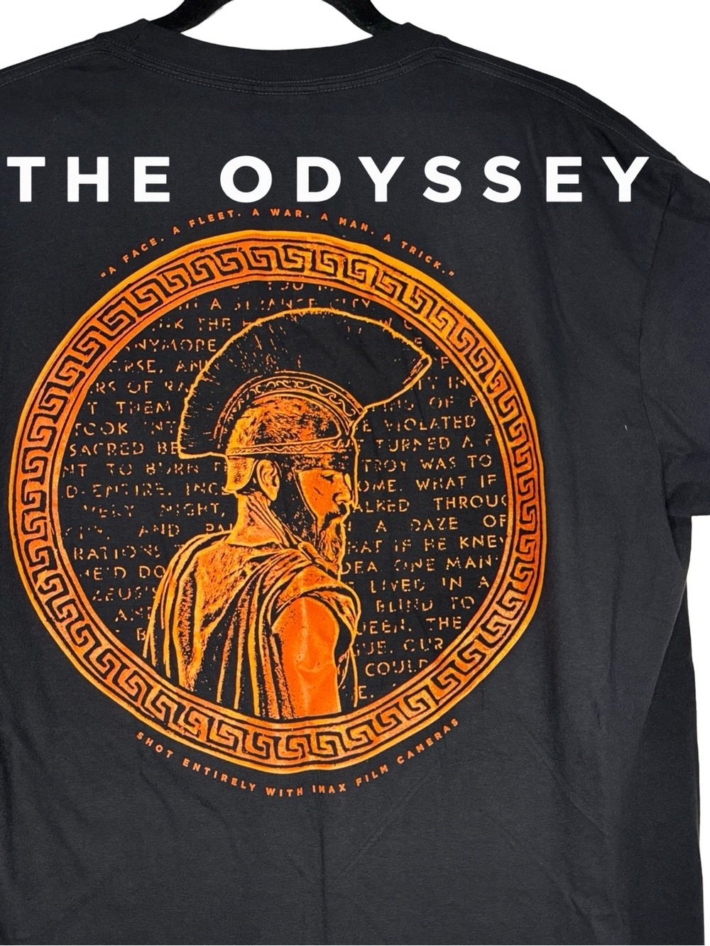 The Odyssey  - Christopher Nolan
Matt Damon Odysseus 2026 movie promo Tshirt (L)